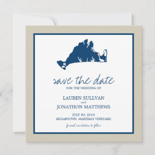 Edgartown Martha's Vineyard Wedding Save the Date