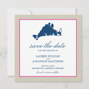 Edgartown Martha's Vineyard Wedding Save the Date