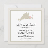 Edgartown Martha's Vineyard Wedding Save the Date (Voorkant)
