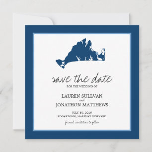 Edgartown Martha's Vineyard Wedding Save the Date