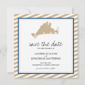 Edgartown Martha's Vineyard Wedding Save the Date (Voorkant)