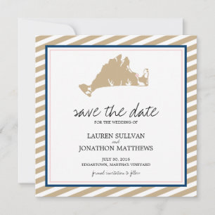 Edgartown Martha's Vineyard Wedding Save the Date