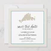 Edgartown Martha's Vineyard Wedding Save the Date (Voorkant)