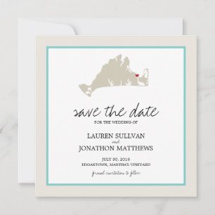 Edgartown Martha's Vineyard Wedding Save the Date