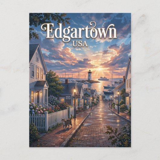 Edgartown, Massachusetts, VS VS Briefkaart (Voorkant)