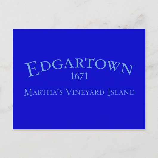 Edgartown met 1671 Briefkaart (Voorkant)