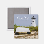Edgartown Vuurtoren Martha's Vineyard Mass Magnet (Voorkant / Achterkant)