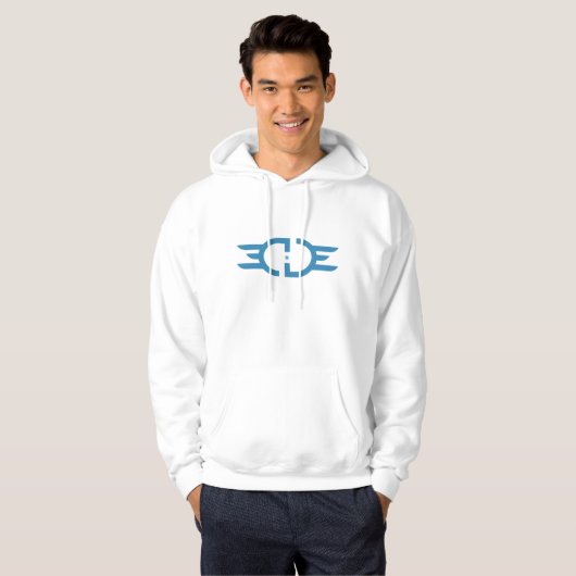 EDGE Blue Logo Hoodie (Voorkant volledig)