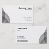 Edge-cirkels - 50 pc zwart visitekaartje (Voorkant / Achterkant)