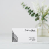 Edge-cirkels - 50 pc zwart visitekaartje (Staand voorkant)