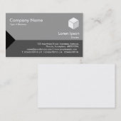 Edge-driehoek II - Grijze schaduwen Visitekaartje (Voorkant / Achterkant)
