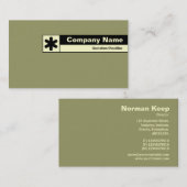 Edge geëtiketteerd - Green Brown 99966 Visitekaartje (Voorkant / Achterkant)