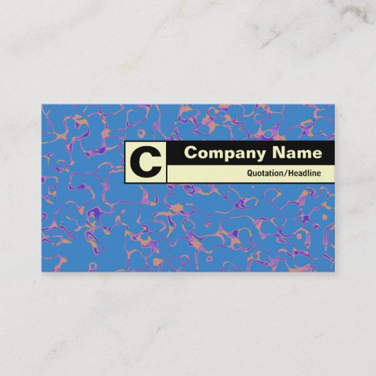 Edge gelabeld monogram - Abstract 080716(1) Visitekaartje (Voorkant)