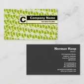 Edge gelabeld monogram - Abstract 080716(8) Visitekaartje (Voorkant / Achterkant)