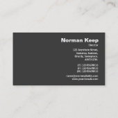 Edge-gelabeld monogram - Abstract 300117 Visitekaartje (Achterkant)