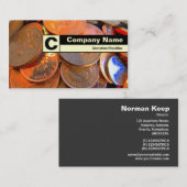 Edge gelabeld monogram - De kleur van het geld Visitekaartje (Voorkant / Achterkant)