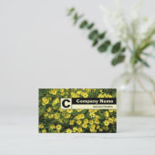 Edge gelabeld monogram - Gele dagen Visitekaartje (Staand voorkant)