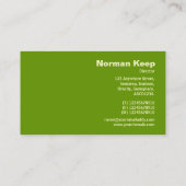 Edge gelabeld monogram - Green 669900 Visitekaartje (Achterkant)