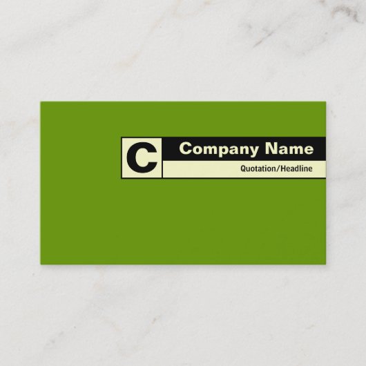 Edge gelabeld monogram - Green 669900 Visitekaartje (Voorkant)