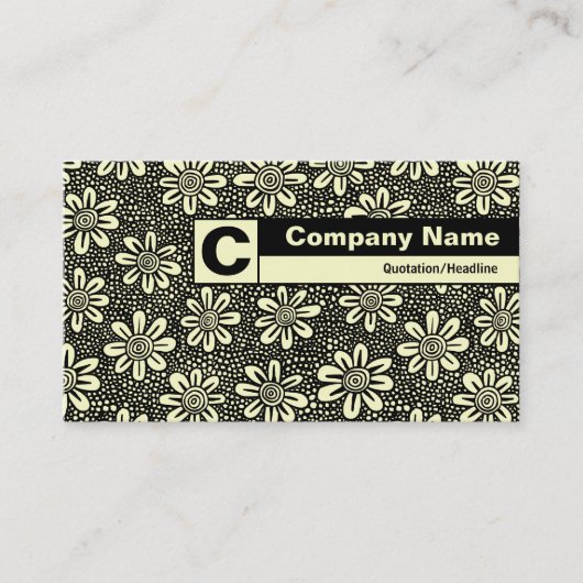 Edge gelabeld monogram - Patroon 140617 Visitekaartje (Voorkant)