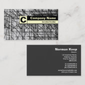 Edge-gelabeld monogram - Scaffolding Visitekaartje (Voorkant / Achterkant)