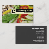 Edge-gelabeld monogram - Stir-fry Visitekaartje (Voorkant / Achterkant)