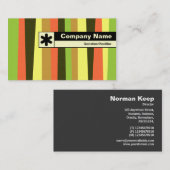 Edge gelabeld - onregelmatige strepen visitekaartje (Voorkant / Achterkant)