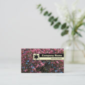 Edge gelabeld - Roze Cherry Blossom Visitekaartje (Staand voorkant)