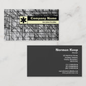 Edge gelabeld - zwevend visitekaartje (Voorkant / Achterkant)