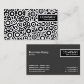 Edge-Label - Abstract Alien-circuit Visitekaartje (Voorkant / Achterkant)