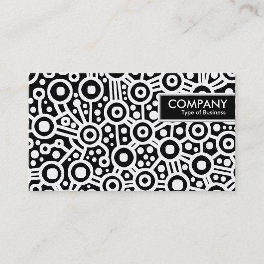 Edge-Label - Abstract Alien-circuit Visitekaartje (Voorkant)