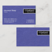 Edge-Label - Blauw gekleurde papierstructuur Visitekaartje (Voorkant / Achterkant)