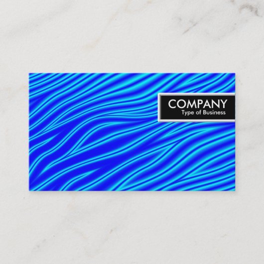 Edge-Label - Blauwe golven Visitekaartje (Voorkant)