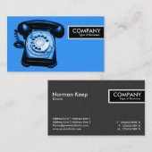Edge-Label - Blue Hotline Visitekaartje (Voorkant / Achterkant)