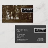 Edge-Label - Bossen (Sepia Toned) Visitekaartje (Voorkant / Achterkant)