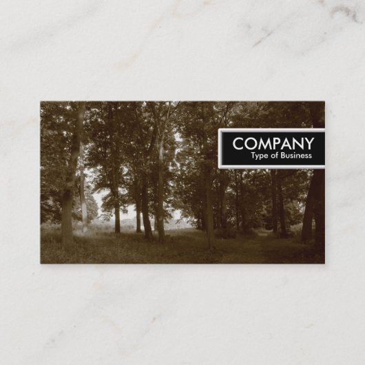 Edge-Label - Bossen (Sepia Toned) Visitekaartje (Voorkant)
