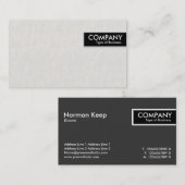 Edge-Label - Canvas look Visitekaartje (Voorkant / Achterkant)