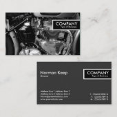 Edge-Label - Classic Motorbike Engine II Visitekaartje (Voorkant / Achterkant)