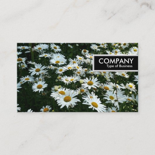 Edge-Label - Daisies Visitekaartje (Voorkant)