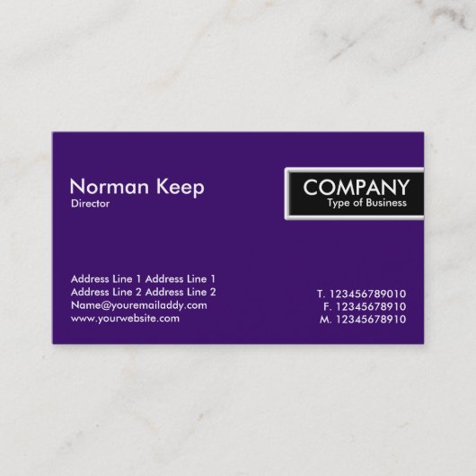 Edge-Label - donkerbruin (330066) Visitekaartje (Voorkant)