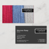 Edge-Label - Donkere thread Visitekaartje (Voorkant / Achterkant)