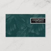 Edge-Label - Donkergroene gepenselde structuur II Visitekaartje (Achterkant)