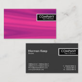 Edge-Label - Element roze Visitekaartje (Voorkant / Achterkant)