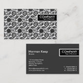 Edge-Label - Floral Pattern 280313 Visitekaartje (Voorkant / Achterkant)