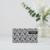 Edge-Label - Floral Pattern 280313 Visitekaartje (Staand voorkant)