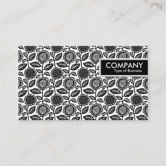 Edge-Label - Floral Pattern 280313 Visitekaartje (Voorkant)