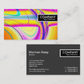 Edge-Label - Fractal Abstract 061012f Visitekaartje (Voorkant / Achterkant)