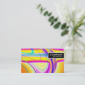 Edge-Label - Fractal Abstract 061012f Visitekaartje (Staand voorkant)