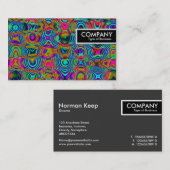 Edge-Label - Fractal Abstract 19111a Visitekaartje (Voorkant / Achterkant)