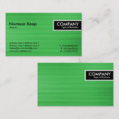 Edge-Label - geborstelde groene structuur Visitekaartje (Voorkant / Achterkant)